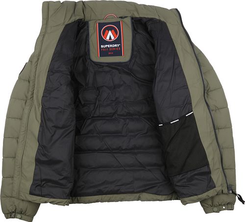 Superdry Fuji Pufferjakke i Olivengrøn Product / Detail