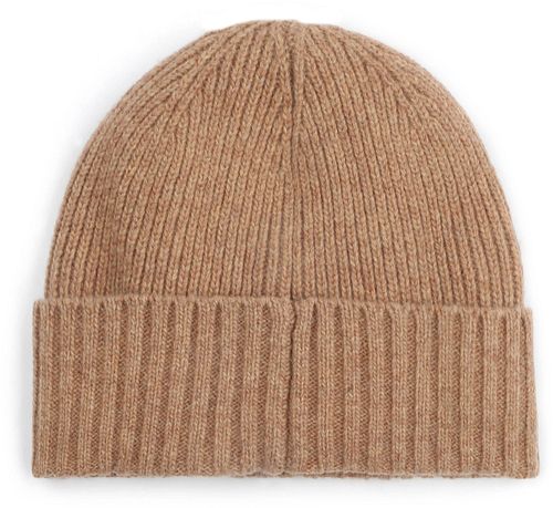 Barbour Beanie Carlton Wolle Camel Product / Achterkant