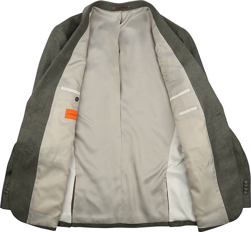 Suitable Blazer i Panamavævning i Olivengrøn Product / Detail