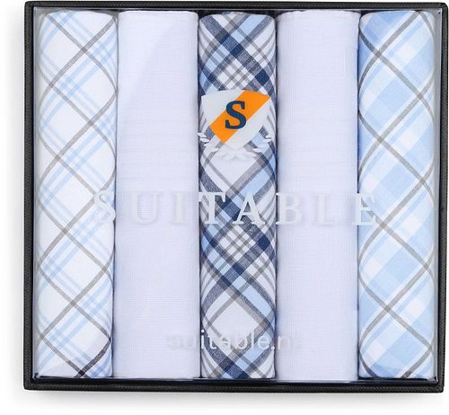 Suitable Taschentücher 5er-Pack Karos Blau Product