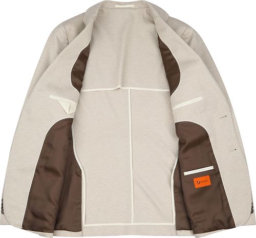 Suitable Blazer med Ansiktstrykk Sand Product / Detail