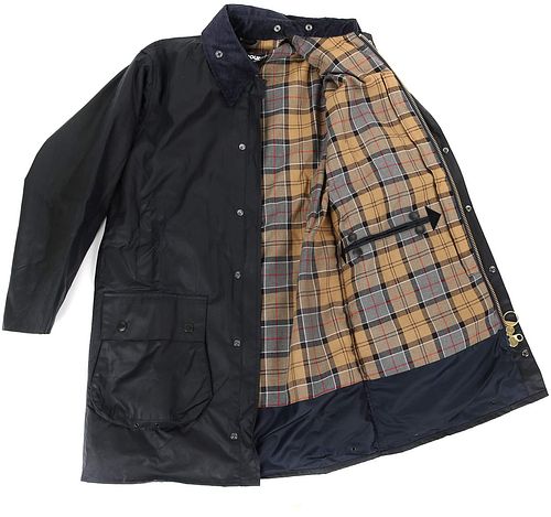 Barbour Border Voks Jakke Blå Product / Detail