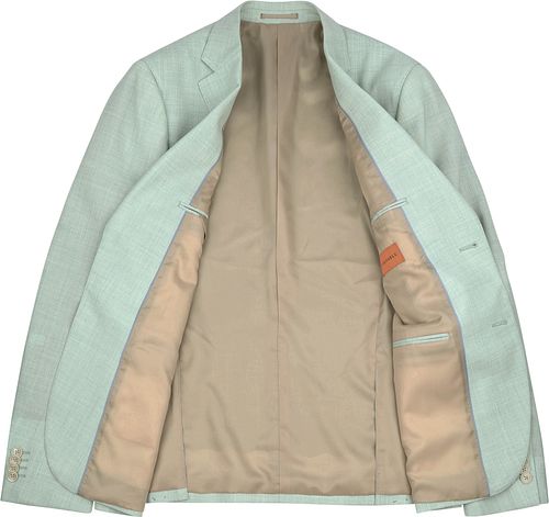 Suitable Toulon Kostuum Wol Surf Groen Product / Achterkant