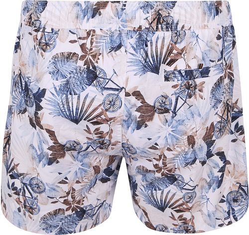 R2 Amsterdam Badeshorts Bicycle Blau Product / Achterkant