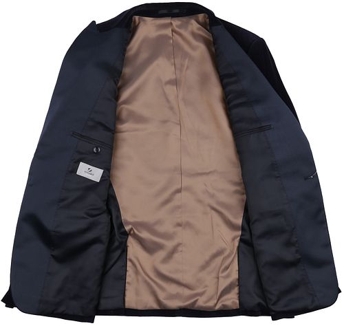 Suitable Smoking Blazer Samt Marineblå Product