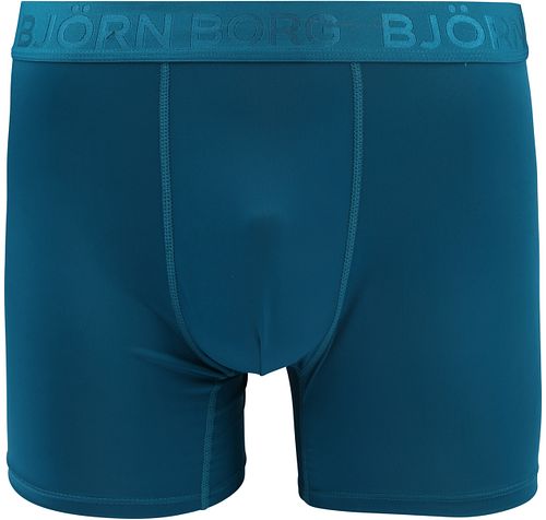 Bjorn Borg Performance Boxershorts i 2-Pack Sort Petrol Product