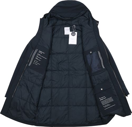 KnowledgeCotton Apparel Climate Shell Jas Navy Product / Detail