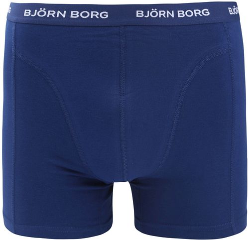 Björn Borg Bomullsstretch Bokser 3-Pakke Mørkeblå Product / Detail