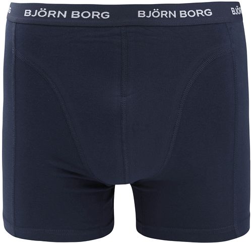 Björn Borg Bomullsstretch Bokser 3-Pakke Mørkeblå Product / Detail