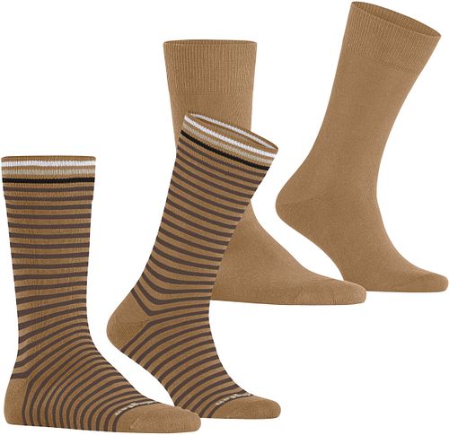 Burlington Vardags 2-Pack Ränder Beige