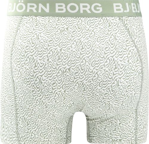 Björn Borg Boxershorts 3-pack Grön Product / Achterkant