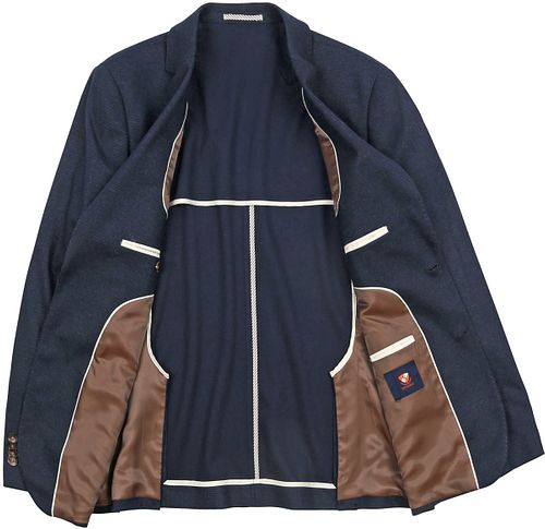 Suitable Sports Jacket Fame Pied de Poule Navy Product / Detail