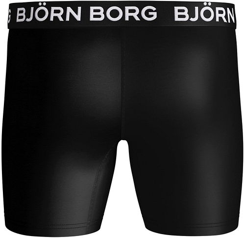 Bjorn Borg Performance Boxers 3-Pack Zwart Product / Achterkant