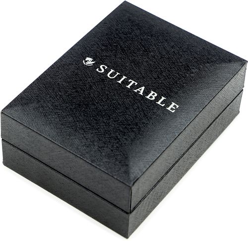 Manschettknappar Studs Runda Silver Svart Product / Detail