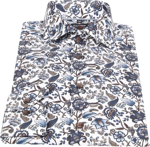 OLYMP Chemise Lvl 5 Fleurs Marron Product / Detail