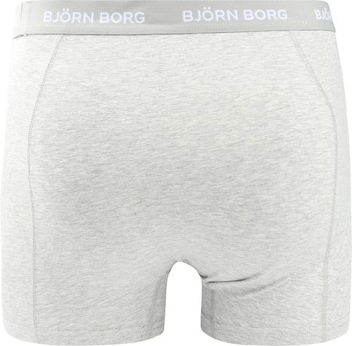 Björn Borg Boxershorts Cotton Stretch 5-pack Blauw Grijs Product / Achterkant