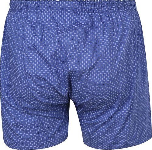 Steppin' Out Boxershort Geo Printed Blue Product / Achterkant