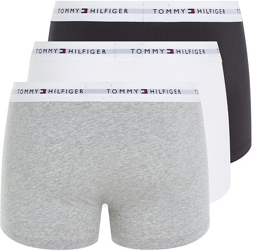 Tommy Hilfiger Bokser Trunk 3-Pakning Svart/Hvit/Grå Product / Achterkant