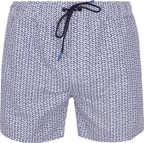 R2 Amsterdam Badeshorts med Blåt Print Product