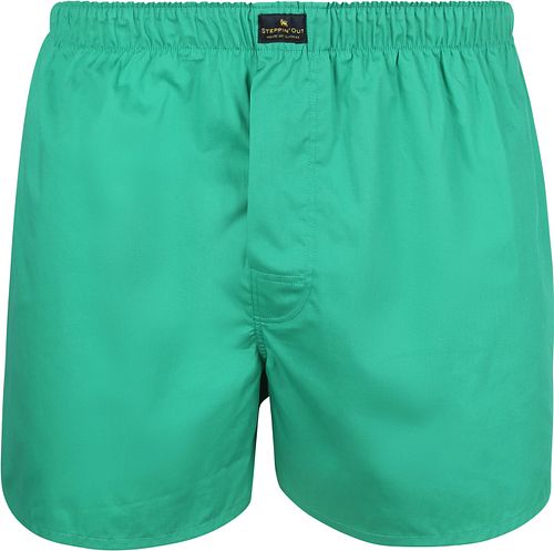 Steppin' Out Boxershorts Racing Green Poplin Product