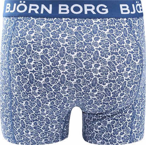 Bjorn Borg Boxers 3Pack Stretch Bleu Product / Achterkant
