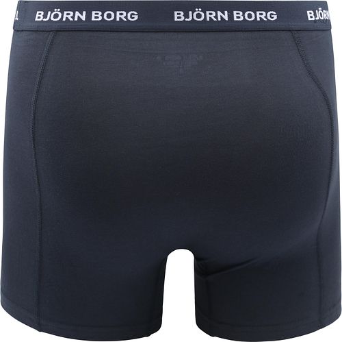Björn Borg Boxer Bomulls Stretch 5-pack Blå Product / Achterkant