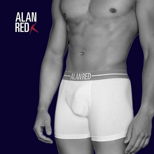 Alan Red Boxers Lot de 2 Blanc Model / Voorkant