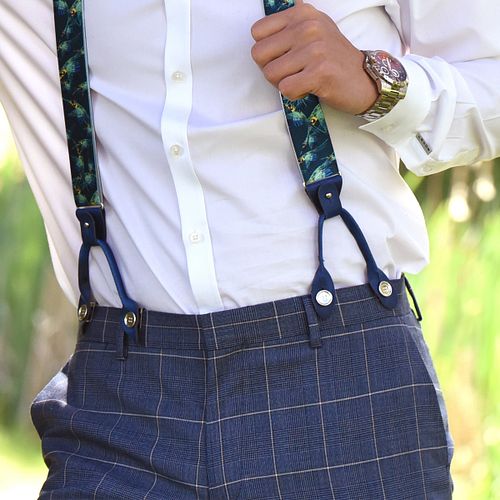 Bottoni per bretelle Sir Redman Argento Model / Voorkant