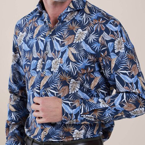 R2 Skjorte med Bladtryk Model / Detail