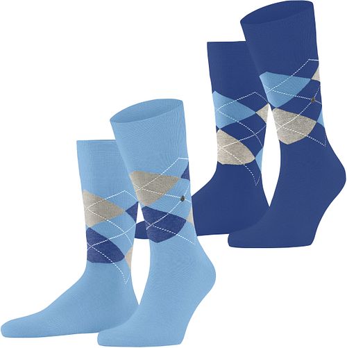 Burlington Chaussettes Everyday Lot de 2 Bleu 6541