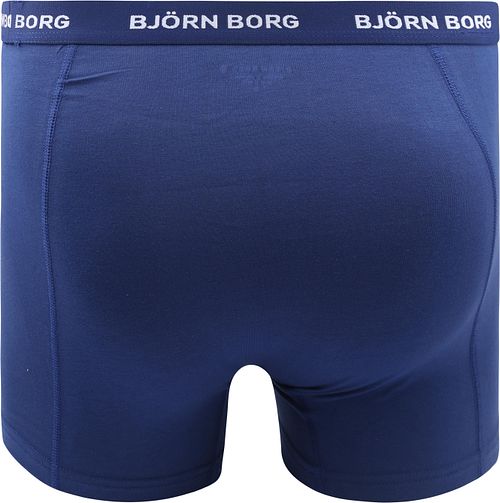 Björn Borg Boxer Bomulls Stretch 5-pack Blå Product / Achterkant