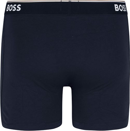 BOSS Boxershorts Power 3-Pack Mørkeblå 480 Product / Achterkant
