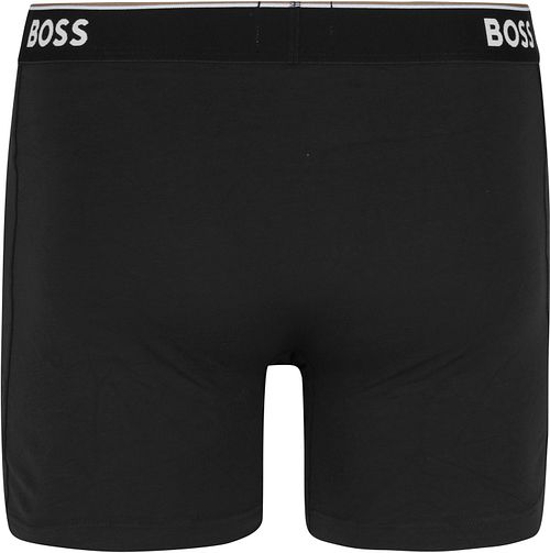 BOSS Boxershorts Power 3-Pack Zwart 001 Product / Achterkant
