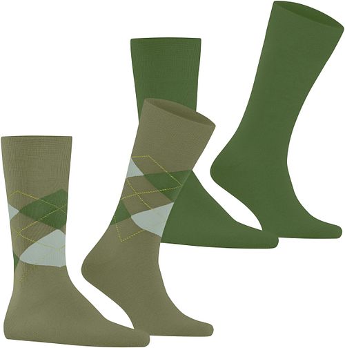 Burlington Everyday Mix Sokker 2-Pack Grønn 7473