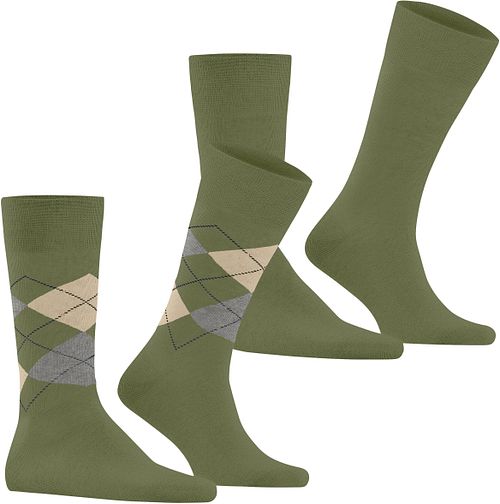 Burlington Everyday Mix Calcetines Cuadros Green Pack De 2 Pares Product