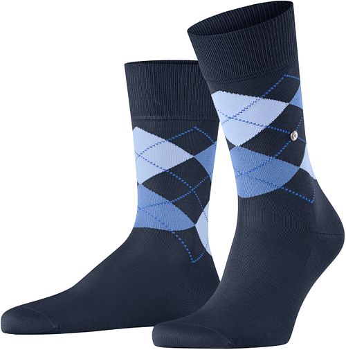 Burlington Chaussettes Manchester Carreaux Bleu 6120 Product / Detail