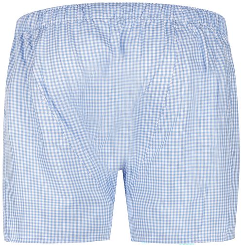 Steppin' Out Boxer Vichy Blauw Product / Achterkant
