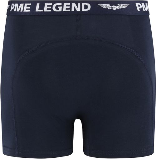 PME Legend Boxershorts 2-Pack Ensfarvet Mørkeblå Product / Achterkant