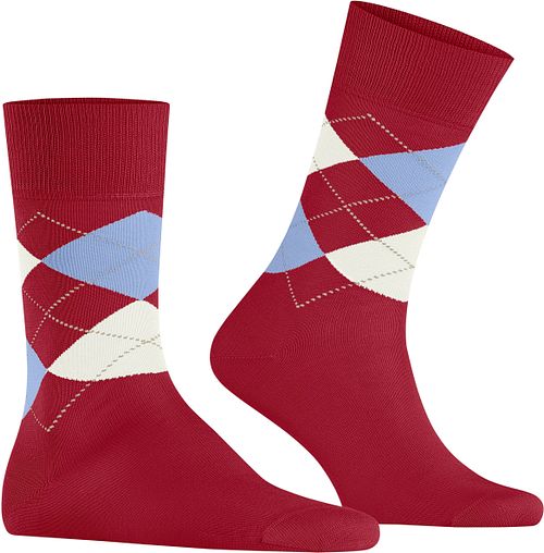 Burlington Chaussettes Manchester Carreaux Rouge 8049 Product