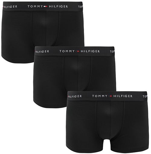 Bokserki Tommy Hilfiger Trunk z mikrofibry czarne – zestaw 3 par Product
