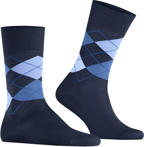 Burlington Chaussettes Manchester Carreaux Bleu 6120 Product / Detail