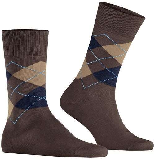 Burlington Manchester Socken Kariert Braun 5043 Product