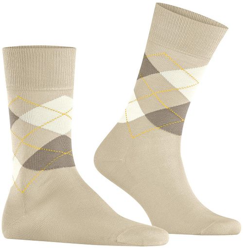 Calze Burlington Manchester a rombi beige chiaro 4840 Product
