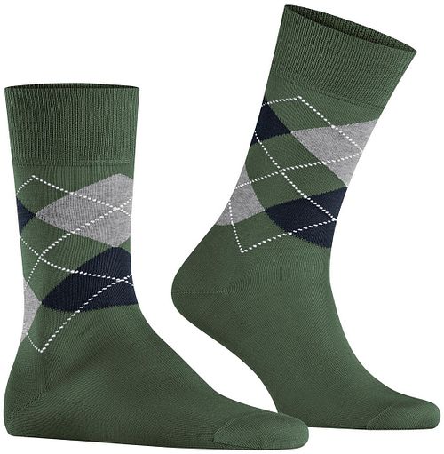 Calze Burlington Manchester a rombi verde 7982 Product