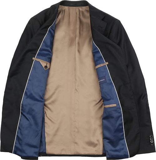 Passande Kostym Ull Enfärgad Svart Product / Detail