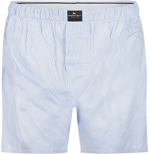 Steppin' Out Boxershort Popeline Rayures Bleu Clair Product