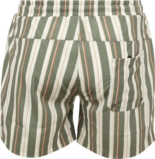Anerkjendt costume da bagno a righe verde Product / Achterkant