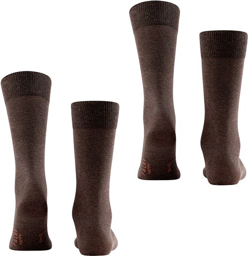 Falke Happy Sokker 2 Par Brun Product / Achterkant