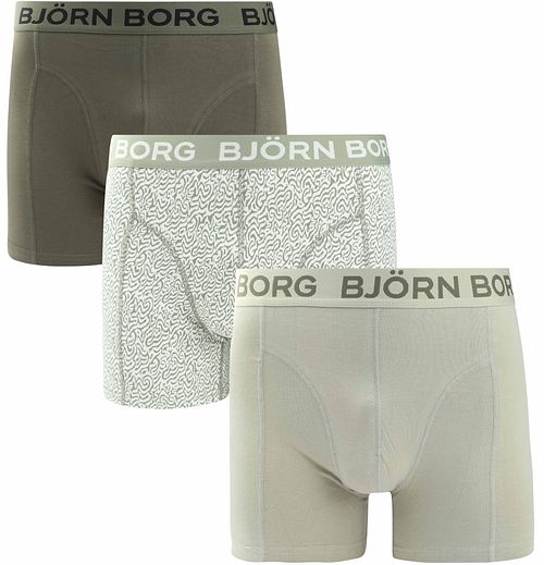 Bjorn Borg Boxers 3Pack Stretch Groen Product