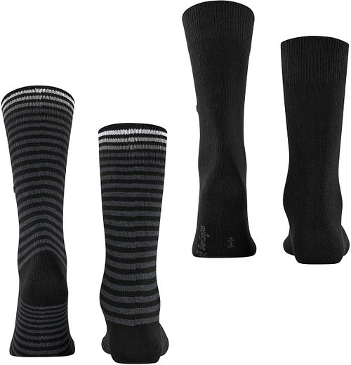 Burlington Everyday 2-Pack paski czarny Product / Achterkant